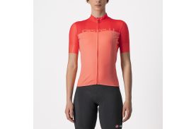 Tricou cu maneca scurta Castelli Velocissima de dama Corai/Roz S