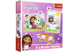 Puzzle trefl 2in1 memo gabbys dollhouse gabi si prietenii ei