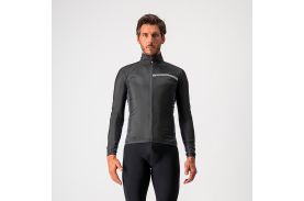 Jacheta de vant Castelli Squadra Stretch, Negru/Antracit, L