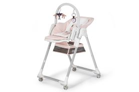 Scaun de masa kinderkraft lastree,  2 in 1, transformabil, pink