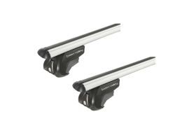 Sistem Bare transversale Green Valley Trek CC aluminiu pentru ALFA ROMEO 156 Crosswagon 5 usi, model 2004-2007, Sistem cu prindere pe bare longitudinale