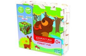 Puzzle trefl din spuma distractie in padure