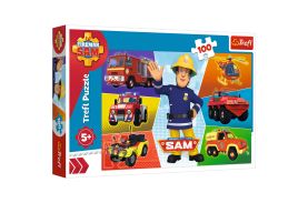 Puzzle trefl 100 masinile pompierului sam