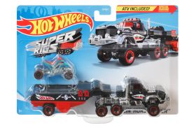 Set camion si masina sport hot wheels haulin horsepower