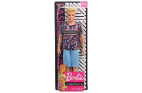 Papusa baiat fashionistas pantaloni scurti albastri