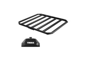 Sistem Grilaj Thule Caprock S tip platforma pentru MAZDA BT-50 4 usi Pickup, model 2020 - prezent, Sistem cu prindere pe bare longitudinale integrate