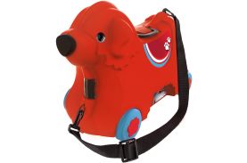 Big troller cu roti catelus rosu capacitate 15l