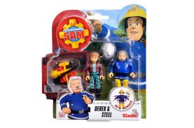 Pompierul sam set figurine derek si steele cu accesorii