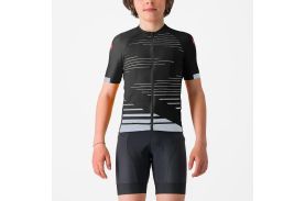 Tricou cu maneca scurta Castelli Aero Kid pentru copii Negru/Gri 8A