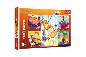Puzzle trefl 100 disney curajosul rege lion