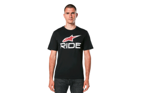 Tricou Alpinestars Ride 4.0 CSF Tee Black/White/Red S