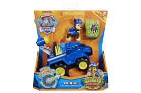 Patrula catelusilor set vehicul cu catelus chase si figurina dino surpriza