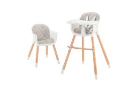 Scaun de masa kinderkraft sienna, 2 in 1, grey
