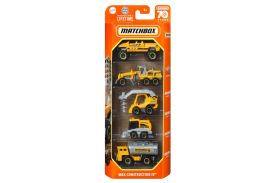 Matchbox set 5 masinute metalice mbx construction iv scara 1:64