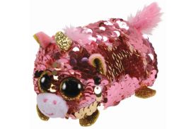 Plus ty 10cm teeny tys unicorn floral sunset cu paiete