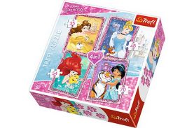Puzzle trefl 4in1 printese cu prieteni dragi