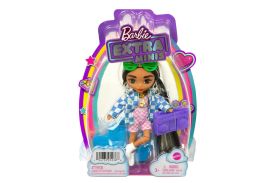 Barbie papusa barbie extra mini bruneta cu suvite blonde