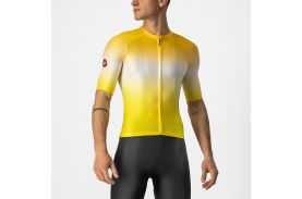 Tricou cu maneca scurta Castelli Aero Race 6.0, Galben/Alb, XXL