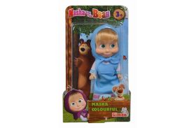 Papusica masha in rochita albastra