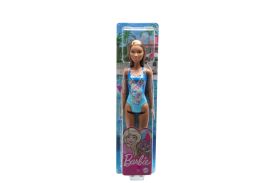 Papusa barbie satena cu costum de baie albastru
