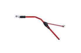Accesoriu pentru atasarea bicicletei copilului in spatele bicicletei adultului Peruzzo Trail Angel, Rosu