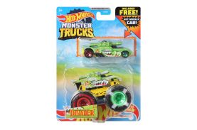Hot wheels monster truck si masinuta metalica invader_gYL86
