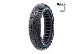 Anvelopa plina ultra-usoara 8.5x2 Negru/Albastru