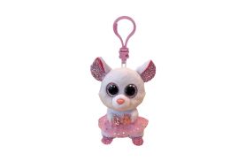 Plus breloc ty 8.5cm boos nina soricel de balerina alba