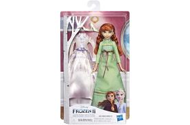 Papusa frozen2 anna cu rochita de schimb
