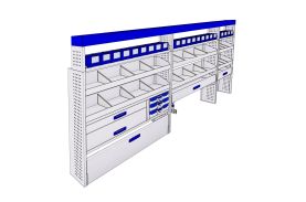 Sistem mobilier modular pe partea stanga Provan 57-1-146-00 pentru MAN TGE 2017, ampatament L5 (4490 mm), inaltime H3 (2590 mm)
