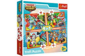 Puzzle trefl 4in1 academia robotilor transformers