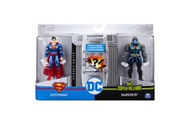 Set 2 figurine flexibile superman si darkseid cu 6 accesorii