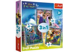 Puzzle trefl 3in1 bang disney encanto eroii din encanto