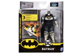 Figurina batman in costum cu armura 10cm cu accesorii surpriza