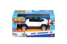 Hot wheels masinuta metalica cu sistem pull back gmc hummer ev scara 1:43