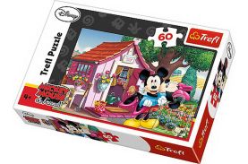 Puzzle trefl 60 mickey si minnie in gradina