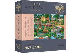 Puzzle trefl din lemn 1000 piese obiective turistice faimoase din franta