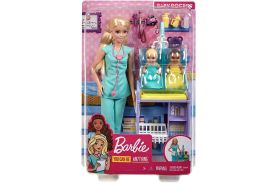 Barbie cariere set cu papusa doctor pediatru