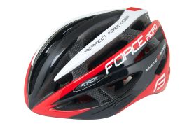 Casca Force Road Junior, negru/rosu/alb, XS-S (48-54 cm)
