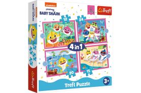 Puzzle trefl 4in1 familia shark