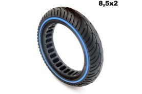 Anvelopa plina trotineta Ultralight pentru Xiaomi 8.5×2 - Buline Albastre