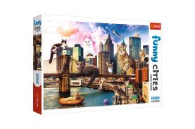 Puzzle trefl 1000 pisicute la new york