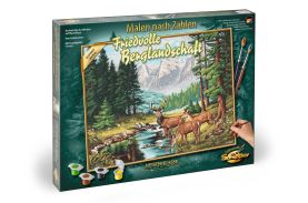 Kit pictura pe numere schipper peisaj montan