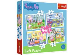 Puzzle trefl 4in1 peppa pig