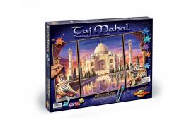 Kit pictura pe numere schipper taj mahal - memorialul iubirii eterne, 3 tablouri