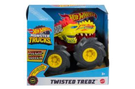 Hot wheels monster truck masinuta twister tredz mega wrex galben scara 1:43