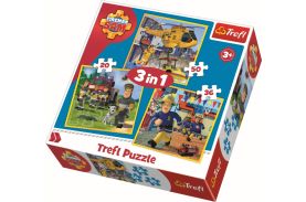 Puzzle trefl 3in1 pompierul sam