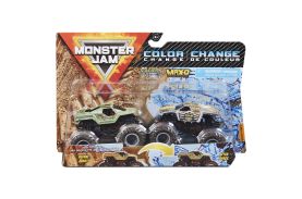 Monster jam set 2 masinute soldier fortune si max-d color change