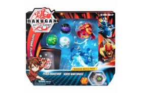 Bakugan set de lupta cu 5 bile pyrus maxotaur si aquos mantonoid
