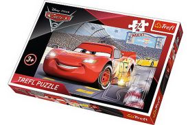 Puzzle trefl 24 maxi campionul mcqueen cars3